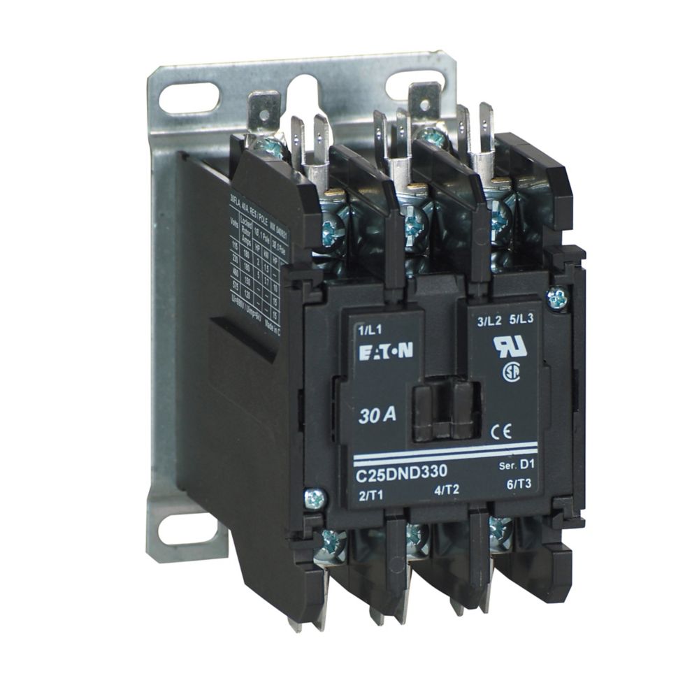 Eaton Quick 30A Three-Pole Definite Purpose Contactor